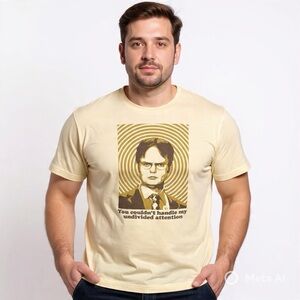 The Office Dwight You Couldn't Handle My Undivided Attention Graphic Tee Cream L
